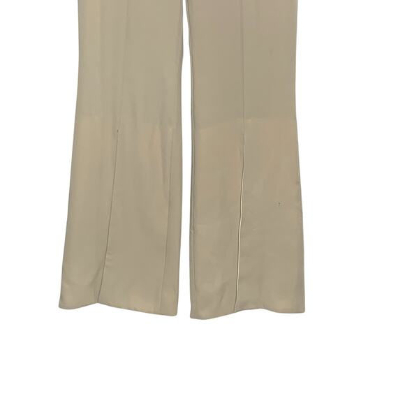 AQ/AQ 6L Long Womens Split Hem January Trouser Beige Front Split Wide Leg - Picture 5 of 9